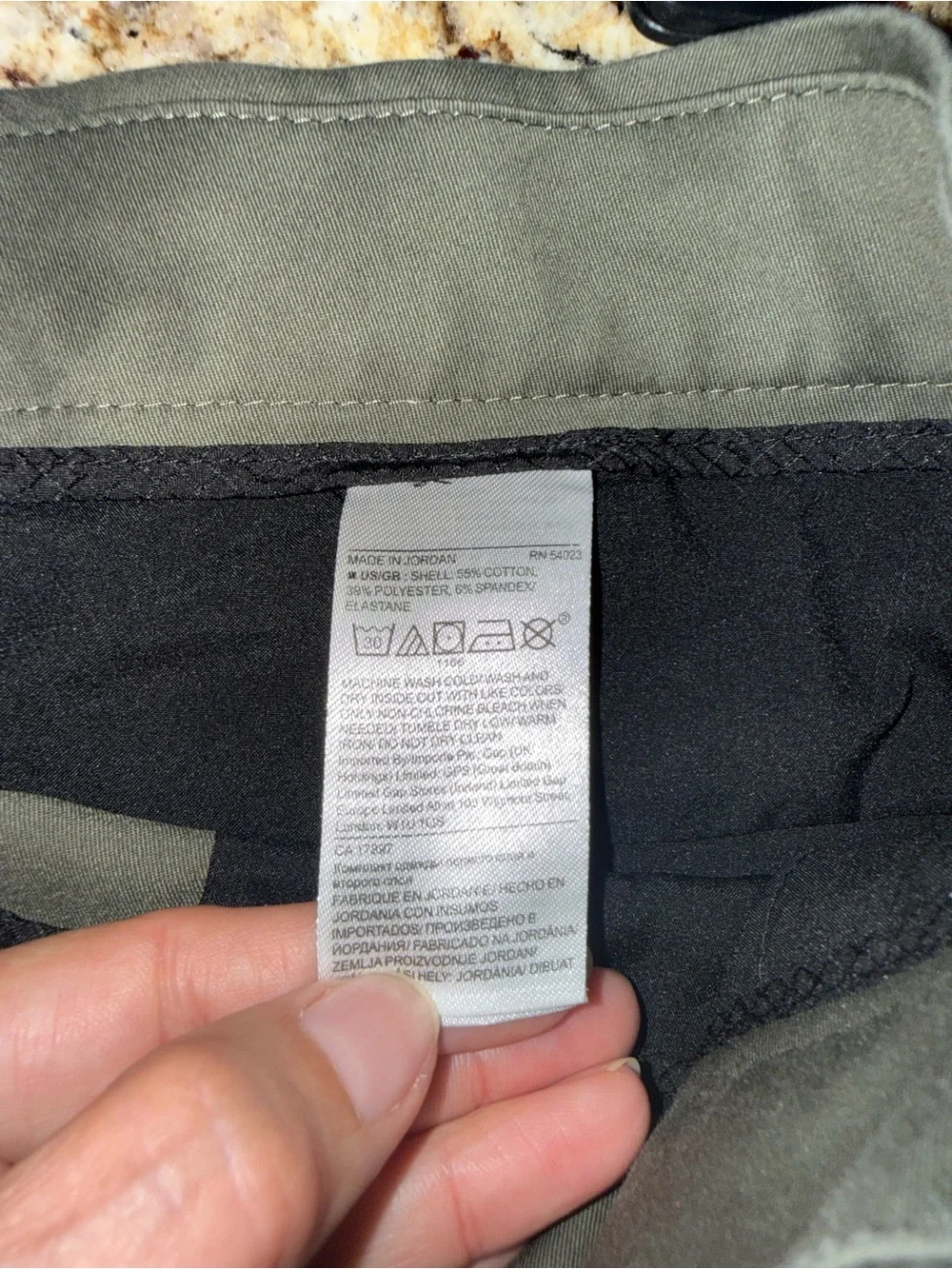 Banana Republic Men's Olive Green Flat-Front Shorts
